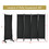 Costway 42183697 4-Panel  Room Divider with Steel Frame-Black