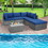 Costway 41268379 6 Pieces Outdoor Rattan Sofa Set with Seat and Back Cushions-Navy