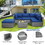 Costway 41268379 6 Pieces Outdoor Rattan Sofa Set with Seat and Back Cushions-Navy