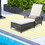 Costway 39452678 Outdoor Chaise Lounge Chair Recliner with 6-Level Backrest Cushion and Pillow