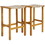 Costway 95324871 Patio Wood Bar Stools Set of 2/4-2Pieces