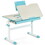 Costway 36947521 Height-Adjustable Kids Desk with Tilt Desktop and Book Stand-Blue