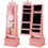 Costway 69732854 2-in-1 Kids Play Jewelry Armoire with Full Length Mirror and Drawers-Pink