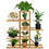Costway 03984157 5-tier 10 Potted Bamboo Plant Stand-Natural
