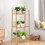 Costway 83126709 3 Tiers Vertical Bamboo Plant Stand-Natural