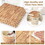 Costway 29513476 12 Tiles Wood Grain Foam Floor Mats with Borders