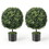 Costway 13827695 Artificial Ball Tree set of 2 with Natural Look and Water Resistance