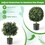 Costway 13827695 Artificial Ball Tree set of 2 with Natural Look and Water Resistance