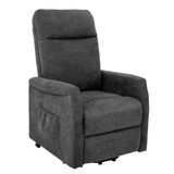Costway 51043289 Power Lift Recliner Chair with Remote Control for Elderly-Gray