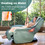 Costway 13485762 Full Body Zero Gravity Massage Chair with Pillow-Green