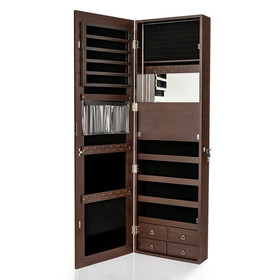 Costway 94530168 Multipurpose Storage Cabinet with 4 Drawers-Brown