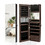 Costway 94530168 Multipurpose Storage Cabinet with 4 Drawers-Brown