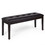 Costway 86319074 Upholstered Dining Room PU Bench Solid Wood Button Tufted-Brown