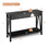 Costway 30519876 Console Table with Drawer Storage Shelf for Entryway Hallway-Black