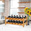 Costway 68120953 2-Tier 12 Bottles Bamboo Storage Shelf  Wine Rack-Natural