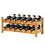 Costway 68120953 2-Tier 12 Bottles Bamboo Storage Shelf  Wine Rack-Natural