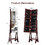 Costway 04869753 LED Jewelry Cabinet Armoire Organizer with Bevel Edge Mirror-Brown