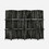Costway 43708961 6 Panel Folding Weave Fiber Room Divider with 2 Display Shelves -Black