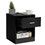 Costway 82413069 Modern Nightstand with Storage Drawer and Cabinet-Black