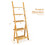 Costway 46179805 5-Tier Bamboo Ladder Shelf for Home Use-Natural