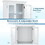 Costway 16598247 Wall Mounted Door Cabinet with 3-Level Adjustable Shelf-White