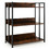 Costway 84135972 3/5-Tier Industrial Bookshelf Storage Shelf Display Rack with Adjustable Shelves-3-Tier