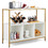 Costway 25497681 Modern Kitchen Buffet Sideboard with 3 Compartments-White