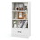 Costway 54328916 48 Inch Tall 4 Tiers Wood Bookcase with Drawer-White