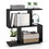Costway 94716523 24 Inch 3-Tier Geometric Bookshelf with Thick Foot Pads-Black