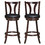 Costway 32698450 Set of 2 Swivel Bar Stools 29.5 Inch Bar Height Chairs with Rubber Wood Legs-29.5 Inch