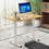 Costway 53648271 Electric Standing Desk Adjustable Stand up Computer Desk Anti-collision-Natural