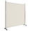Costway 53426819 6 Feet Single Panel Rolling Room Divider with Smooth Wheels-White