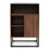 Costway 51287963 Wine Storage Cabinet Buffet Sideboard with Adjustable Shelf and Sliding Door-Brown