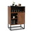 Costway 51287963 Wine Storage Cabinet Buffet Sideboard with Adjustable Shelf and Sliding Door-Brown