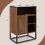 Costway 51287963 Wine Storage Cabinet Buffet Sideboard with Adjustable Shelf and Sliding Door-Brown