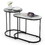 Costway 62381547 2-in-1 Design Faux Marble Top Tea Table