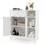 Costway 76248513 Freestanding Kitchen Cupboard Storage Organizer with 1 Large Drawer