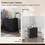 Costway 37861254 Wood Compact Floor Nightstand with Storage Drawers-Dark Gray