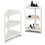 Costway 72548169 2 Pack 3-Tier Detachable Floor Corner Shower Shelf with Drainage Holes-White