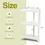 Costway 72548169 2 Pack 3-Tier Detachable Floor Corner Shower Shelf with Drainage Holes-White