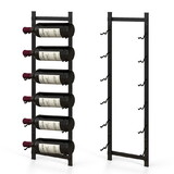Costway Rust proof Wall Mounted Wine Rack for 6 or 9 Bottles-M