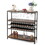 Costway 49682375 5-tier Wine Rack Table with Glasses Holder