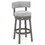 Costway 53924786 27/31 Inch Swivel Bar Stool with Upholstered Back Seat and Footrest-31 inches