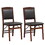 Costway 48913267 Set of 2 Folding Dining Chairs with Padded Seat and High Backrest-Brown