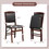 Costway 48913267 Set of 2 Folding Dining Chairs with Padded Seat and High Backrest-Brown