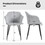 Costway 21785493 Set of 2 Upholstered Dining Chair with Ergonomic Backrest Design-Off White