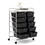 Costway 76135492 10-Drawer Rolling Storage Cart-Black