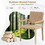 Costway 74583126 Indoor Outdoor Wood Chair Set of 2-Natural