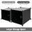 Costway 84397625 16-Cube Storage Organizer with 16 Doors and 2 Hanging Rods-Black