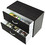 Costway 12089354 2-Drawer Stackable Horizontal Storage Cabinet Dresser Chest with Handles-Espresso